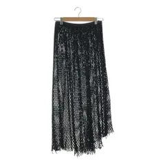 AKANE UTSUNOMIYA / アカネウツノミヤ | メッシュ レース ロング イージースカート | ブラック | レディース