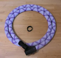 [rhino集塵ホースカバー]025白Xパープル コードレス専用ロングタイプ マキタ純正同等 内径28Φ5ｍフルカバー ピッタリフィット