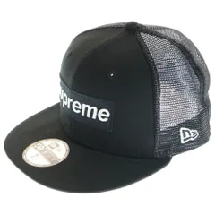 SUPREME (シュプリーム) 23SS × NEW ERA Box Logo Mesh ニューエラ ボックスロゴ メッシュキャップ ブラック
