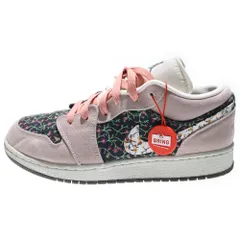 NIKE (ナイキ) GS Air Jordan 1 Low ALT SE エアジョーダン1 ローカットスニーカー 花柄 ピンク FJ3445-001