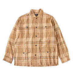 FE25046 POLO RALPH LAUREN ポロラルフローレン チェック柄 長袖 シャツ XL ベージュ系