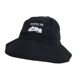 【美品】adidas(アディダス) ハット 黒 レディース フリーサイズ ゴルフウェア 2509-0402 中古