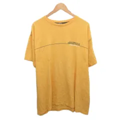 ノーティカ NAUTICA 古着 Tシャツ 半袖 ロゴ プリント オーバーサイズ XL 黄 イエロー ■MET2
