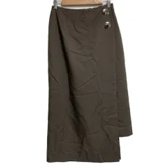 美品 24AW Diagram ダイアグラム グレースコンチネンタル ラップタイトスカート 0324421027 サイズ38 グレー レディース 古着 中古 USED