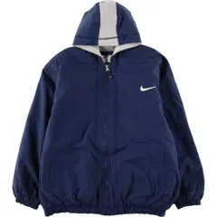 古着 90年代 ナイキ NIKE バックロゴ 中綿パーカー パファージャケット メンズM相当 ヴィンテージ/eaa598967