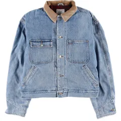 古着 80年代 ラルフローレン Ralph Lauren Polo Ralph Lauren 白タグ 中綿入り デニムジャケット USA製 メンズL相当/eaa603458