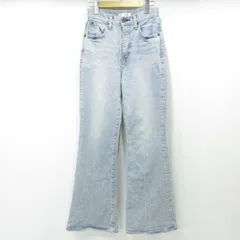 【三重本店】 中古 MOUSSY | マウジー MVS FLARE USED加工フレアジップフライデニムパンツ ダメージ加工 010IAA12-2921 ブルー サイズ：25 【109】