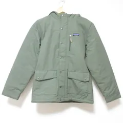 美品 Patagonia パタゴニア ボーイズ インファーノ 裏地フリース ジャケット 68460 XL 14 キッズ カーキ キッズ 古着 中古 USED