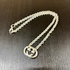 ◼︎ 超美品 GUCCI グッチ インターロッキング GG ネックレス シルバー 925 アクセサリー ペンダント 人気 ユニセックスGUCCI