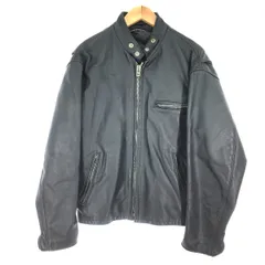 $$ Schott ショット メンズ ライダースジャケット SIZE 42 641 ブラック