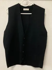 美品　ニットベスト　ブラック　L