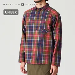 【新品】AXESQUIN ELEMENTS アクシーズクインエレメンツ タータンチェックのプルオーバーシャツ 21111