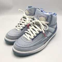【中古】NIKE × J・バルヴィン AIR JORDAN 2 RETRO SP スニーカー 27cm DQ7691-419 ブルー ナイキ[10]