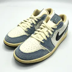 【中古】NIKE AIR JORDAN 1 Low SE World Make Japan スニーカー 28cm FN7670-493 ホワイト ブルー ブラック ナイキ[10]