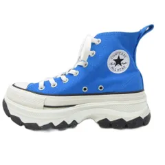 コンバース CONVERSE ALL STAR タグ付き TREKWAVE HI トレックウェーブ スニーカー ハイカット シューズ 厚底 プラットフォーム 22.5cm 青 ブルー 1SD678