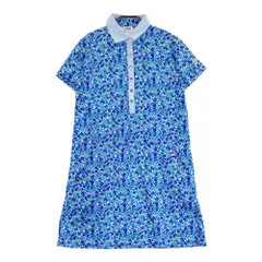 サイズ：M FILA GOLF フィラゴルフ  半袖ワンピース 花柄 ブルー系 [240101588345] ゴルフウェア レディース ストスト