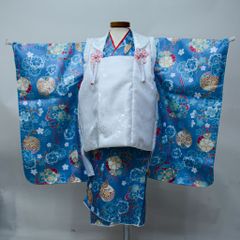 七五三 七歳 女児 正絹 着物 フルセット 着物は陽気な天使 絵羽四ツ身