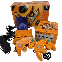 【ジャンク・現状品】ニンテンドー ゲームキューブ エンジョイプラスパック 本体 オレンジ コントローラー2個 ゲームボーイプレイヤー付 箱傷みあり