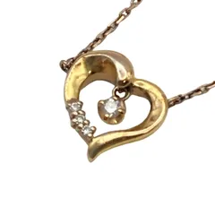 canal4℃(カナルヨンドシー) ネックレス - ゴールド×クリア ハート