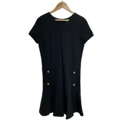 新品同様 Chloe クロエ 半袖 ストレッチ ワンピース キッズ 子供服 サイズ12 ブラック キッズ 古着 中古 USED