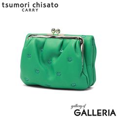 츠모리 치사토 이중 접는 지갑 여성 지갑 가마구치 tsumori chisato CARRY 브랜드 여성 세련된 귀여운 미들 지갑 컴팩트 접이 지갑 이중 접는 고양이 하트 자수 럼 가죽 가죽 일본제 뿌찌네코 57886
