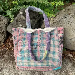 ヴィンテージ ハンドメイド トートバッグ
