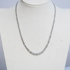 K18WG 天然ダイヤモンド 11.10ct グラデーション テニスネックレス 20g 18金 ホワイトゴールド 豪華 圧巻の逸品　st1640
