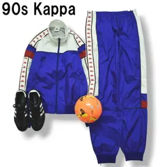90s ヴィンテージ カッパ Kappa ウィンド ウェア セットアップ 上下 ジャケット x パンツ L／XO マルチカラー スポーツ ストリート カジュアル タウンユース レジャー メンズのサムネイル