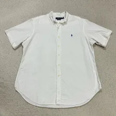 ポロ 半袖 シャツ オーバーサイズ 白 XL