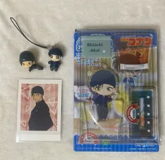 まとめ) 名探偵コナン 赤井秀一（赤井 秀一） ぷちフィギュア マスコットストラップ キーホルダー グッズ