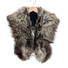 ZM1697 SAGA FOX  サガフォックス　ファーティペット　ストール　ブラウンミックス　レディース　着物　振袖