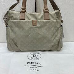 超美品✨ russet ラシット モノグラム ショルダーバッグ 収納袋 ベルト 