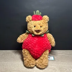 新作新品JELLYCATジェリーキャットベアクマbearくまいちごイチゴ とてもかわいくて、柔らかくて快適で、お子様へのプレゼントに最適です。