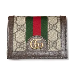 現行品 GUCCI グッチ オフィディア GG ミニ 2つ折り財布 送料無料