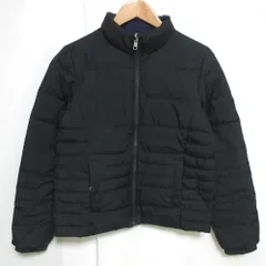 美品 Calvin Klein Jeans カルバンクラインジーンズ リバーシブル ダウンジャケット ブルゾン 小さいサイズ XS ネイビー/ブラック レディース 古着 中古 USED