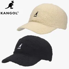 新品 KANGOL カンゴール 正規品 キャップ 帽子 CAP ベースボールキャップ シープファー フェイクファー ボア もこもこ カンガルー ロゴ 刺繍 メンズ レディース ユニセックス アイボリー 黒 ブラックのサムネイル