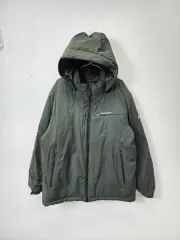 モンベル フード ダウン ジャケット カーキ色