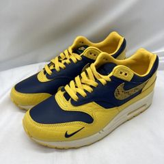 27.5cm 新品 NIKE AIR MAX 1 ネイビー イエロー 紺 黄 蛇 - メルカリ