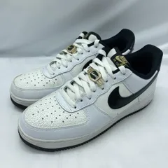 【中古】NIKE AIR FORCE 1 LOW '07 LV8 World Champ/White and Black サイズ27cm DR9866-100 ナイキ エアフォース1 ホワイト ブラック[19]