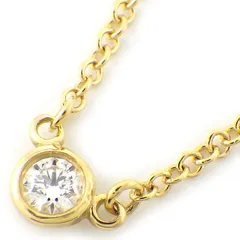 ティファニー Tiffany & Co. ネックレス バイザヤード シングル 60017719 1ポイント ダイヤモンド 0.05ct K18YG 【中古】