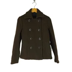 バーバリーブルーレーベル BURBERRY BLUE LABEL 裏地チェック ピーコート レディース  38