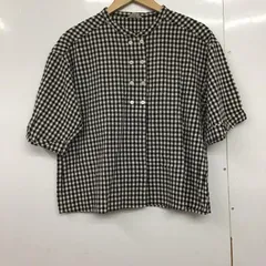 Samansa Mos2 サマンサモスモス シャツ、ブラウス 半袖 1711174 コットン ダブルボタン