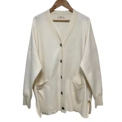 良品 23AW IENA イエナ スーパーファインスムース ポンチョカーディガン アイボリー  レディース 古着 中古 USED