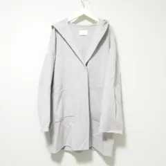 美品 21AW BEAUTY&YOUTH UNITED ARROWS ビューティー＆ユース ユナイテッドアローズ フードミドルコート F ライトグレー レディース 古着 中古 USED