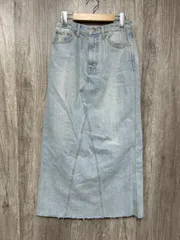A part by アパートバイ ロング デニムスカート sizeM/水色 ■■ レディース