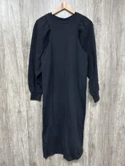 Ungrid アングリッド パフスリーブ ロング マキシ ブラック ワンピース sizeF/黒 ◆■ レディース