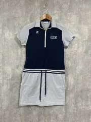 FILA フィラ ゴルフウエア Iライン ワンピース sizeL/青 ■◆ レディース