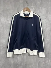 U.S.POLO ASSN. ユーエスポロアッスン ワンポイント 刺繍 トラック ジャケット sizeF/濃紺 ◇■ レディース