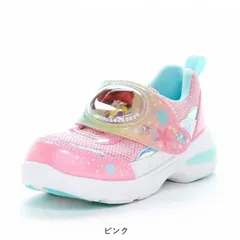 光る靴 ムーンスター キッズ スニーカー 女の子 男の子 ズートピア アリエル ラプンツェル シンデレラ カーズマックイーン tmdnc1365le ピンク