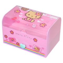 ハローキティとケロッピの２段小物入れ 非売品【希少】 Hello Kitty 小物入れ ピンク 2段収納 ケイカンパニー ハローキティ